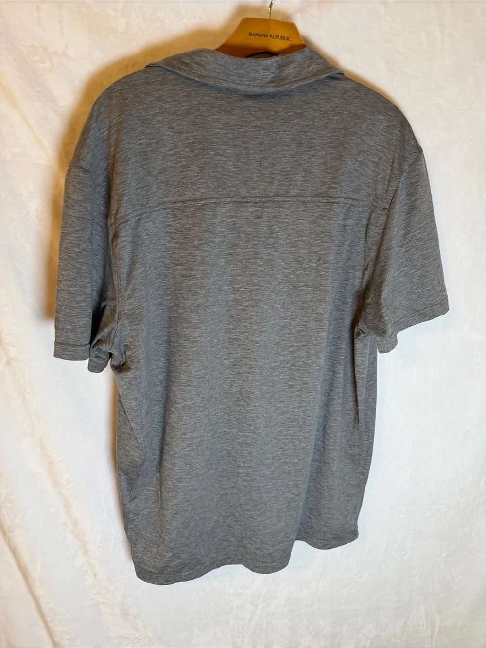G.H. Bass & Co. Gray Heather Short-Sleeve Polo